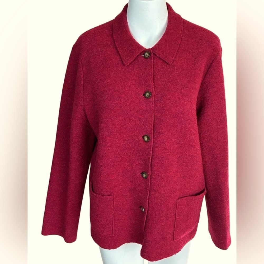 Lands End 100% Wool Jacket Blazer Women’s Size 12P